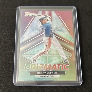 Panini Prizm Bobby Witt Jr. Prizmatic Card - Blue, Red, Green